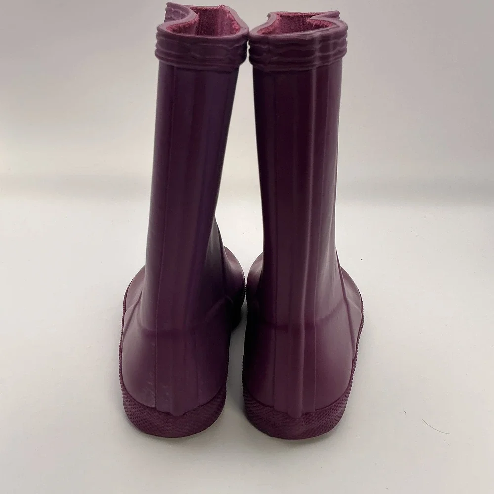 Hunter Kids Original First Gloss Purple Rain Boots US 10B 11G EU 27 KFT5003RGL